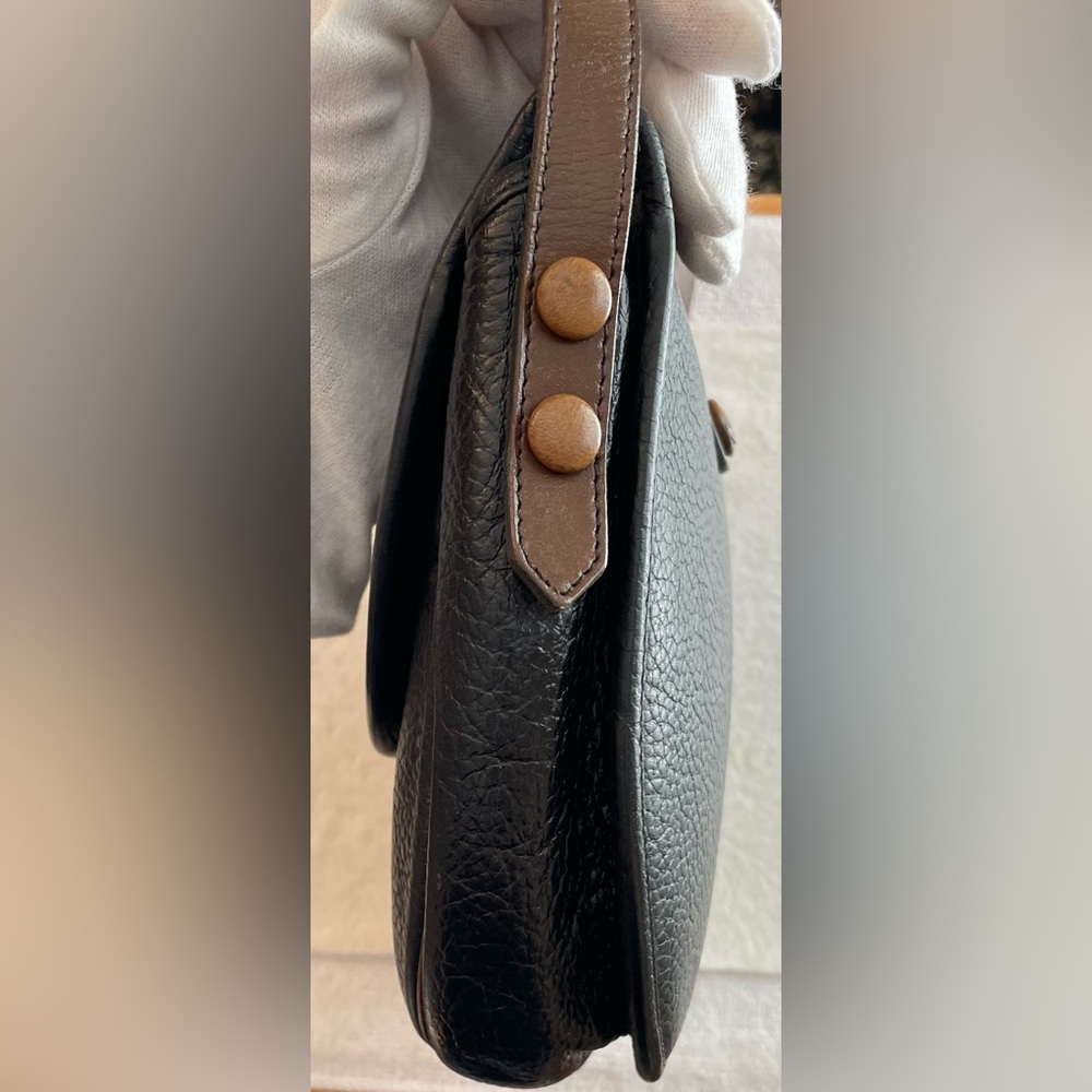 Dior Authentic Vintage Black Leather Crossbody Bag w/ Silver Hardware - Picture 3 of 14